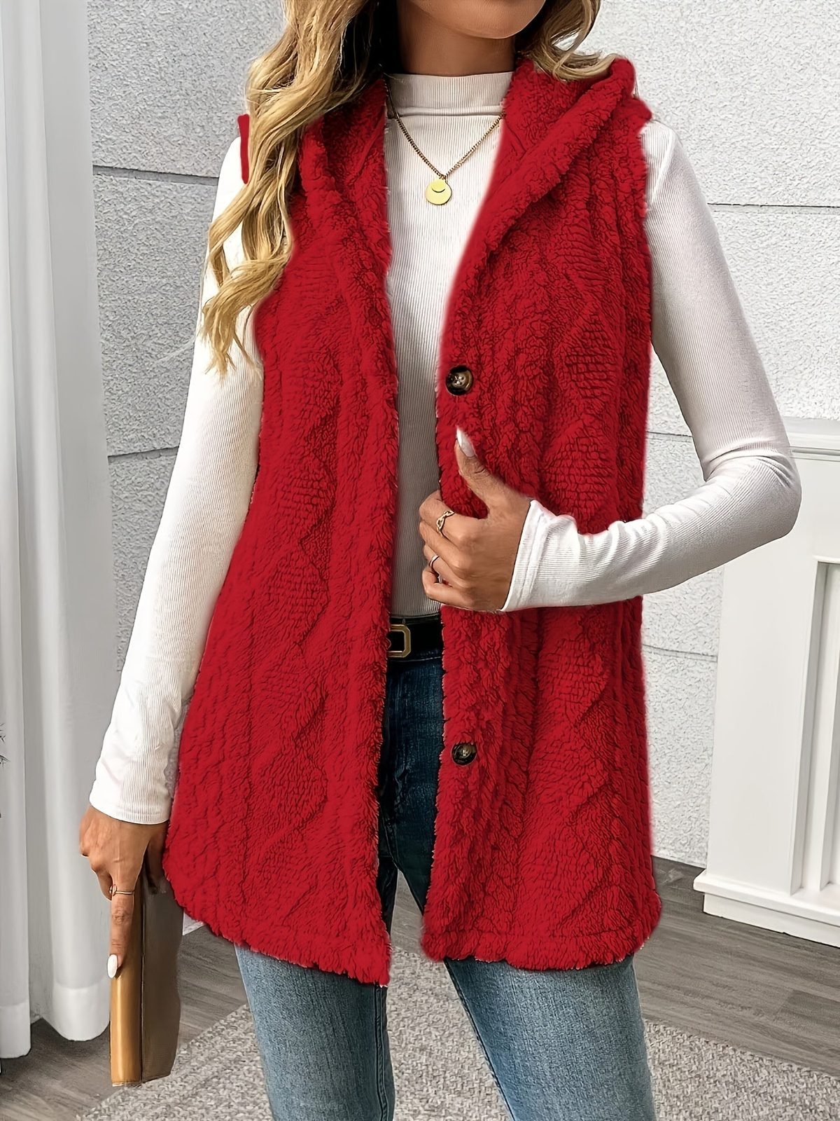 Shaelyn | Women's Cozy Hooded Sleeveless Vest