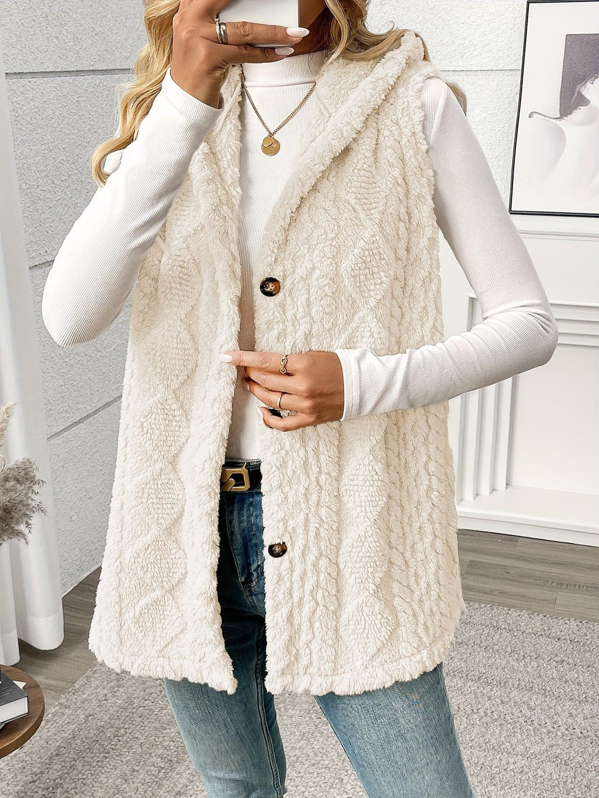 Shaelyn | Women's Cozy Hooded Sleeveless Vest