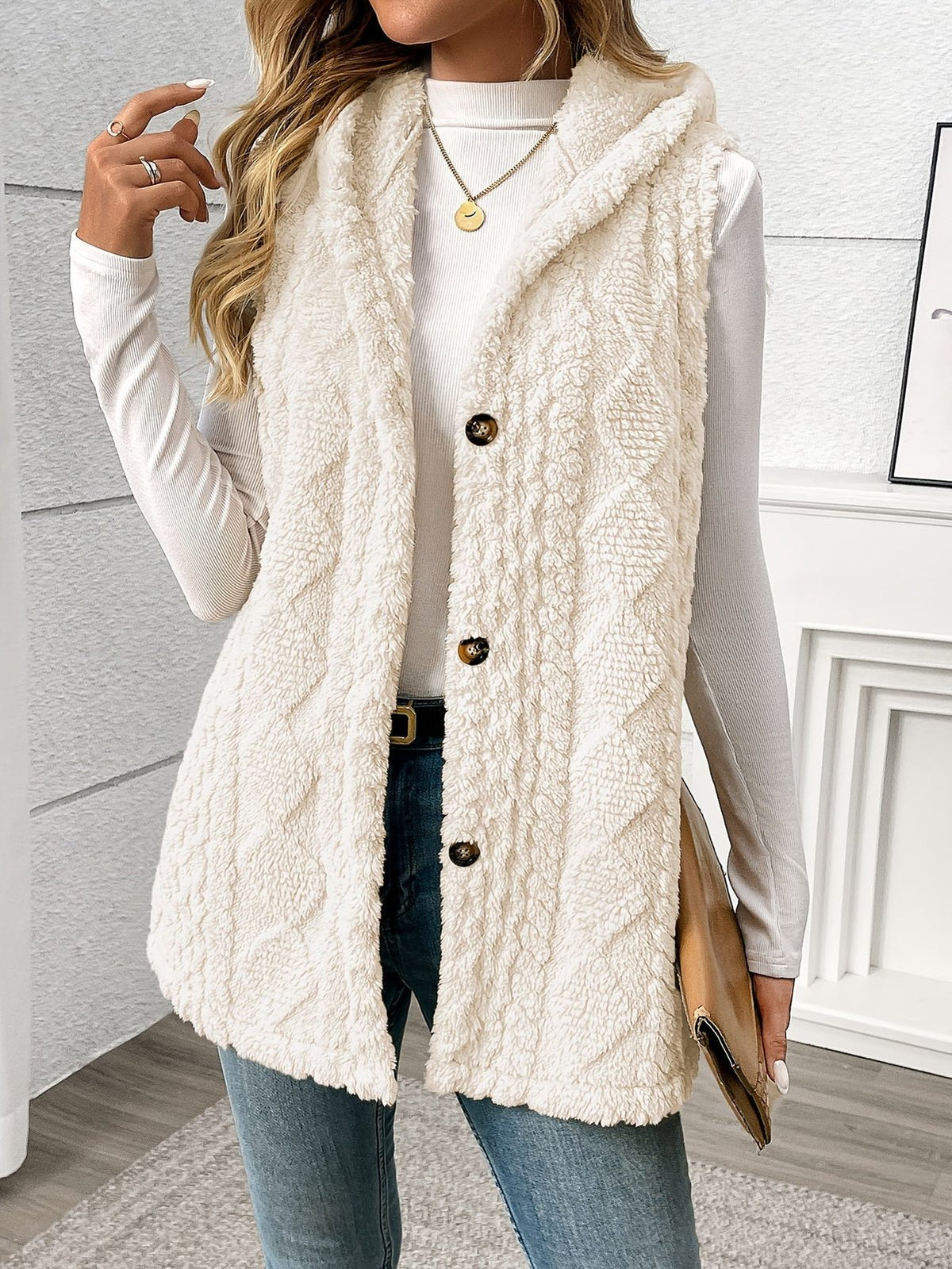 Shaelyn | Women's Cozy Hooded Sleeveless Vest