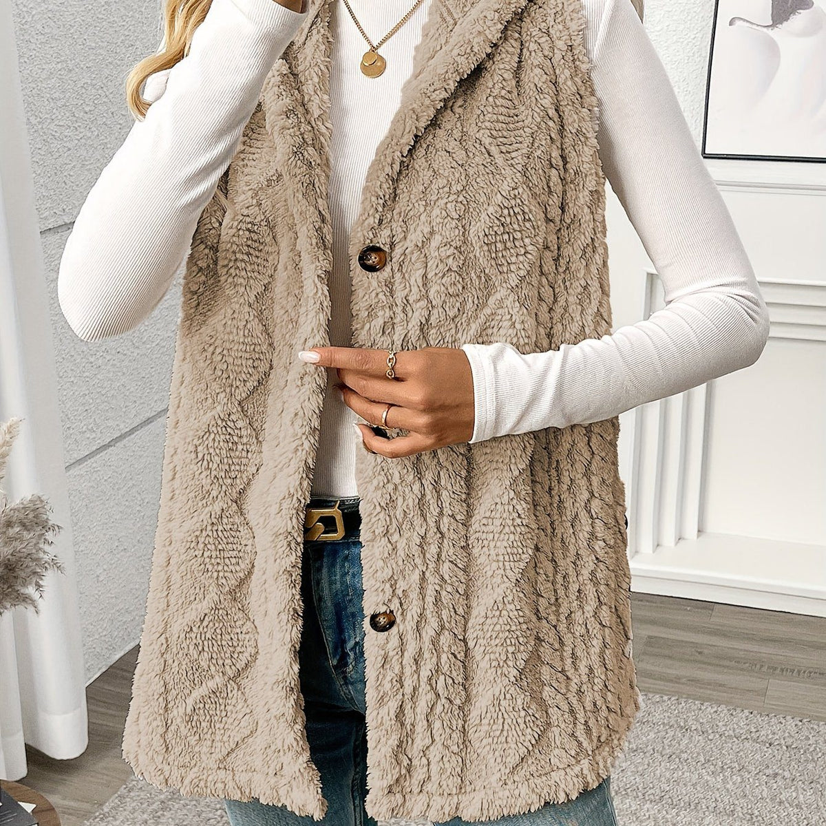 Shaelyn | Women's Cozy Hooded Sleeveless Vest