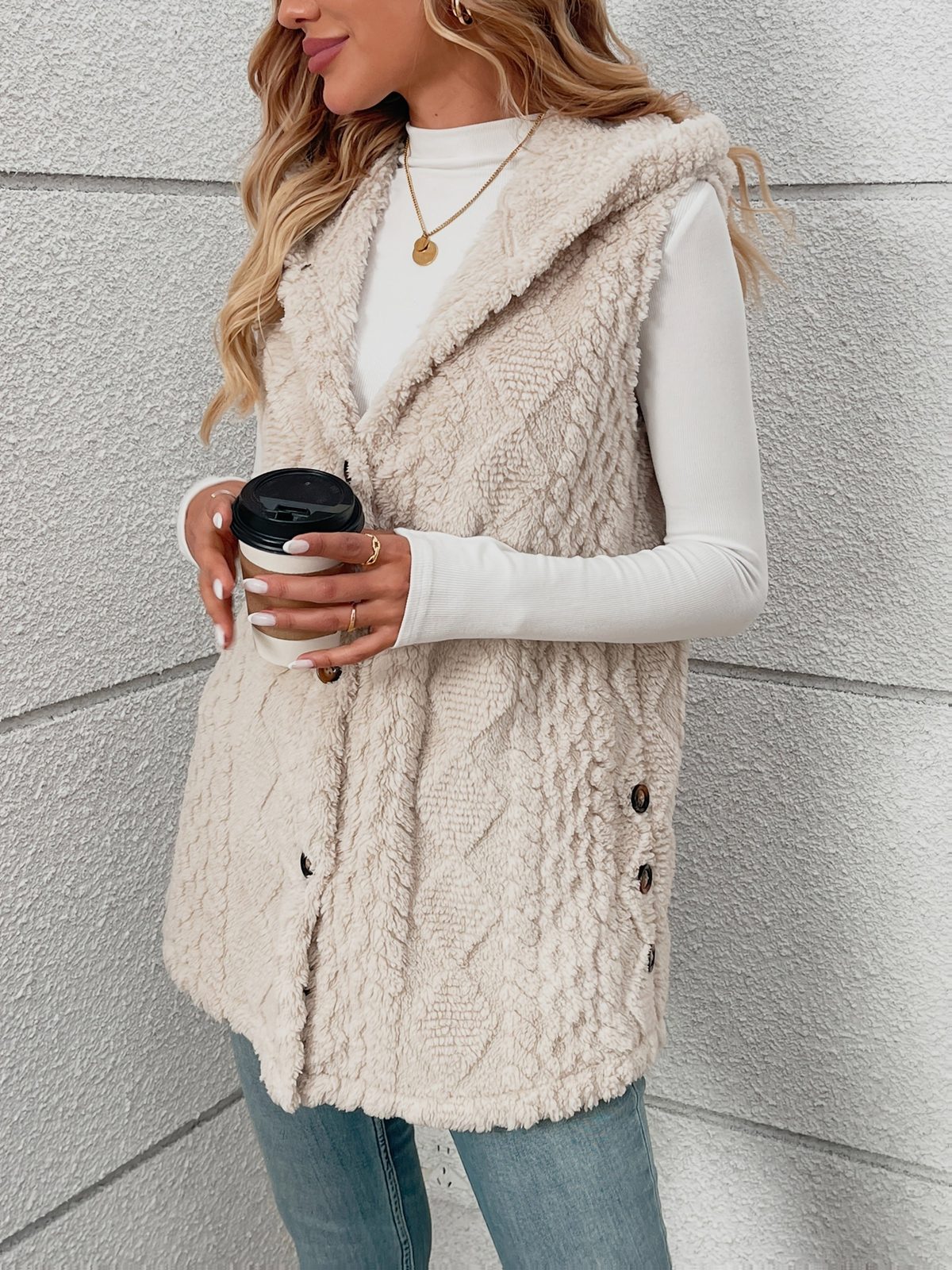 Shaelyn | Women's Cozy Hooded Sleeveless Vest