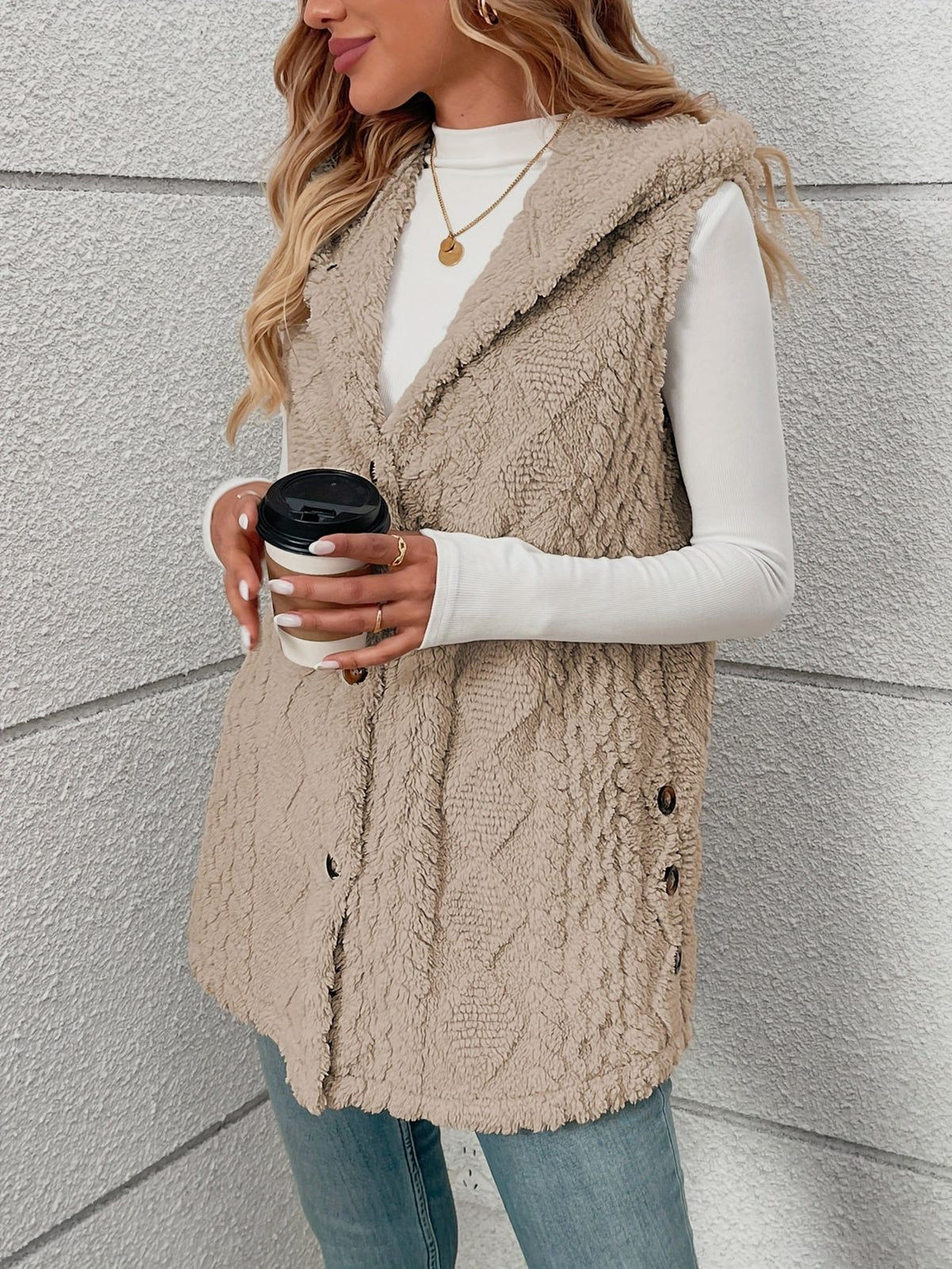 Shaelyn | Women's Cozy Hooded Sleeveless Vest