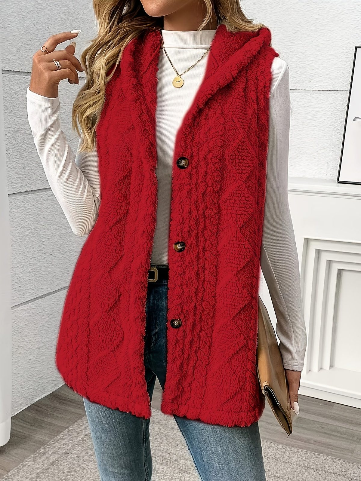 Shaelyn | Women's Cozy Hooded Sleeveless Vest