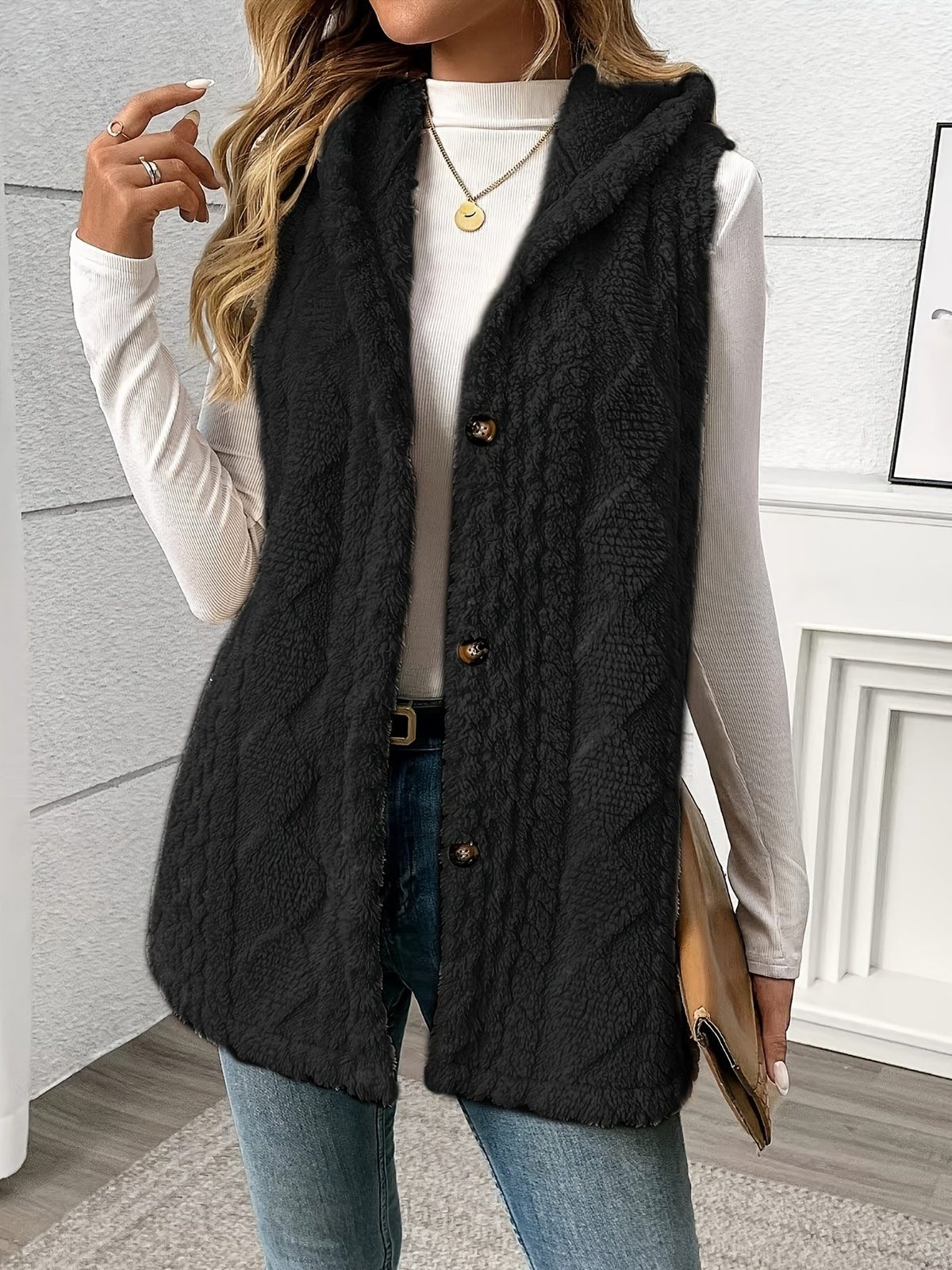 Shaelyn | Women's Cozy Hooded Sleeveless Vest