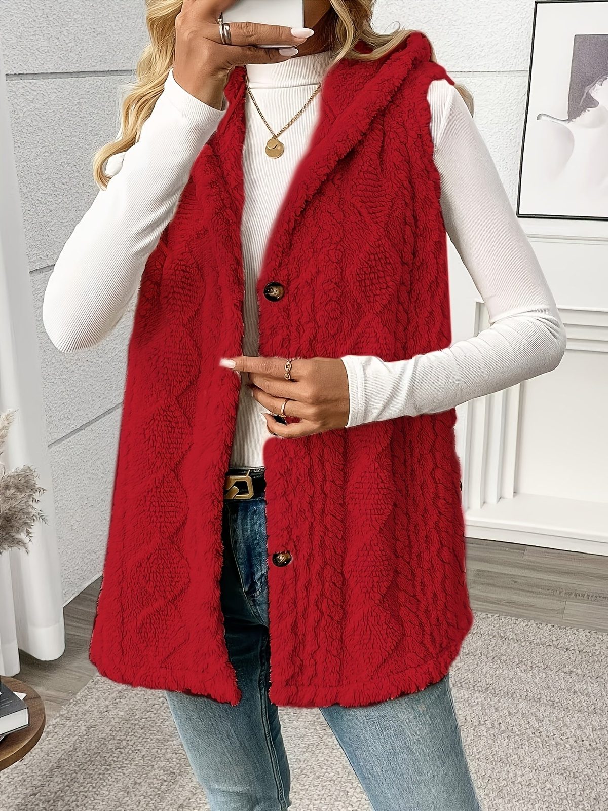 Shaelyn | Women's Cozy Hooded Sleeveless Vest