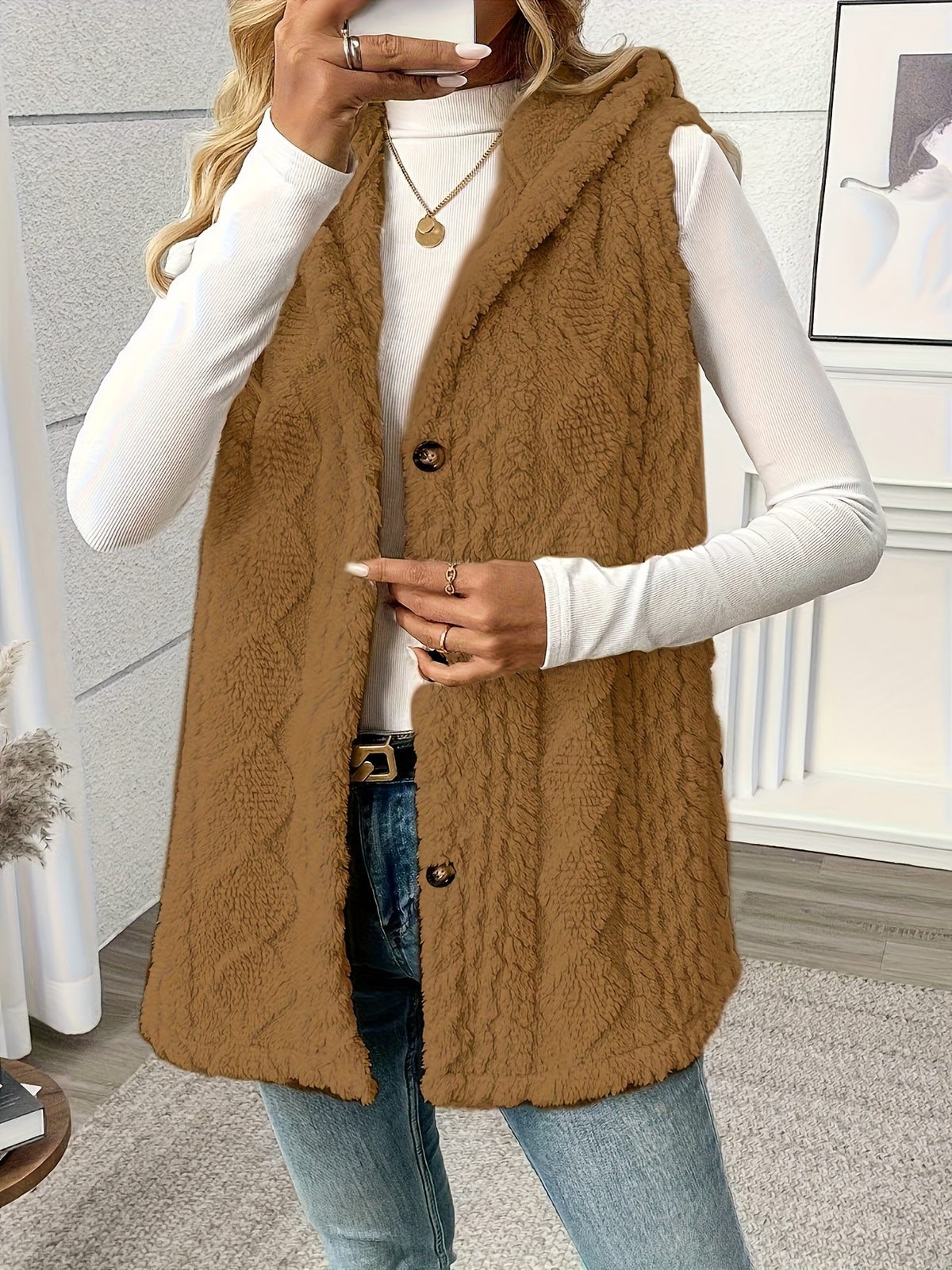 Shaelyn | Women's Cozy Hooded Sleeveless Vest