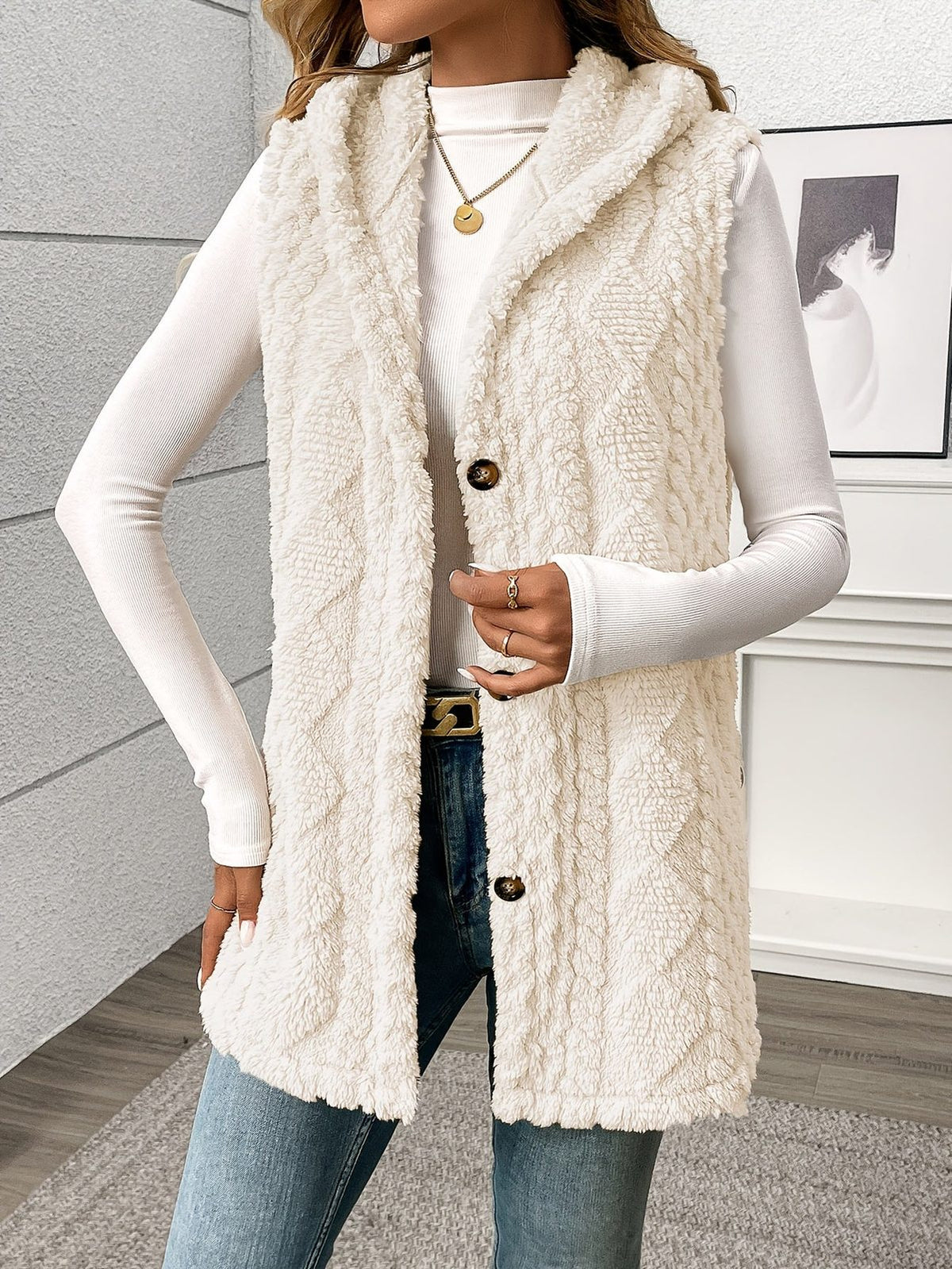 Shaelyn | Women's Cozy Hooded Sleeveless Vest