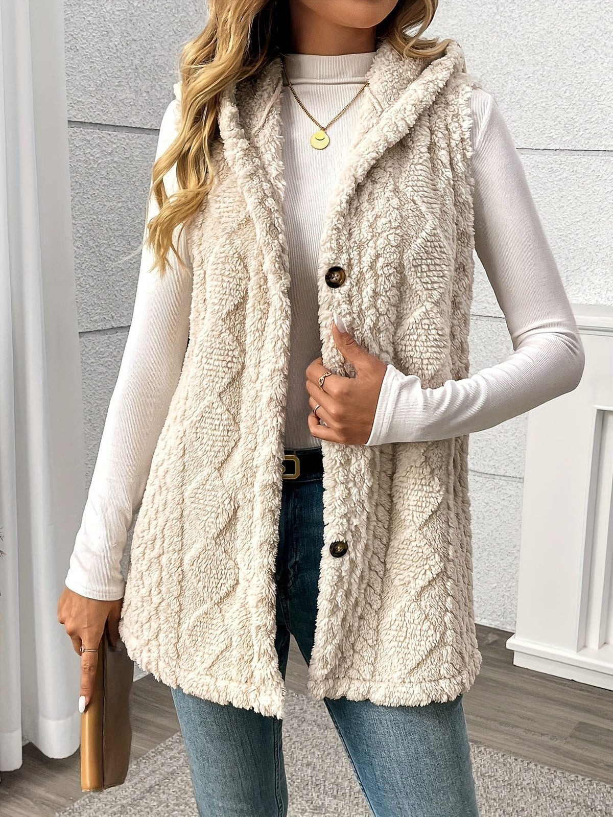 Shaelyn | Women's Cozy Hooded Sleeveless Vest