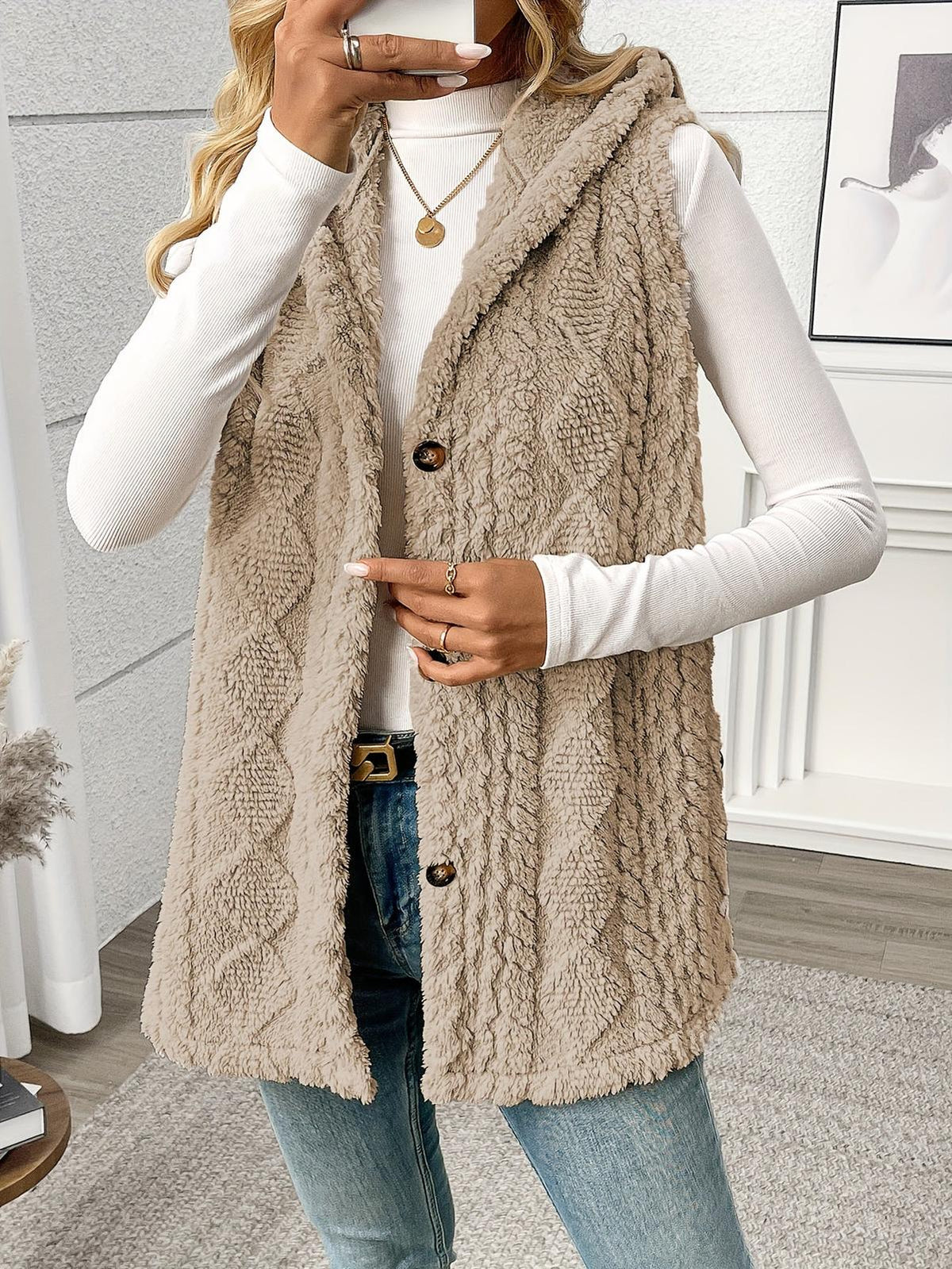 Shaelyn | Women's Cozy Hooded Sleeveless Vest