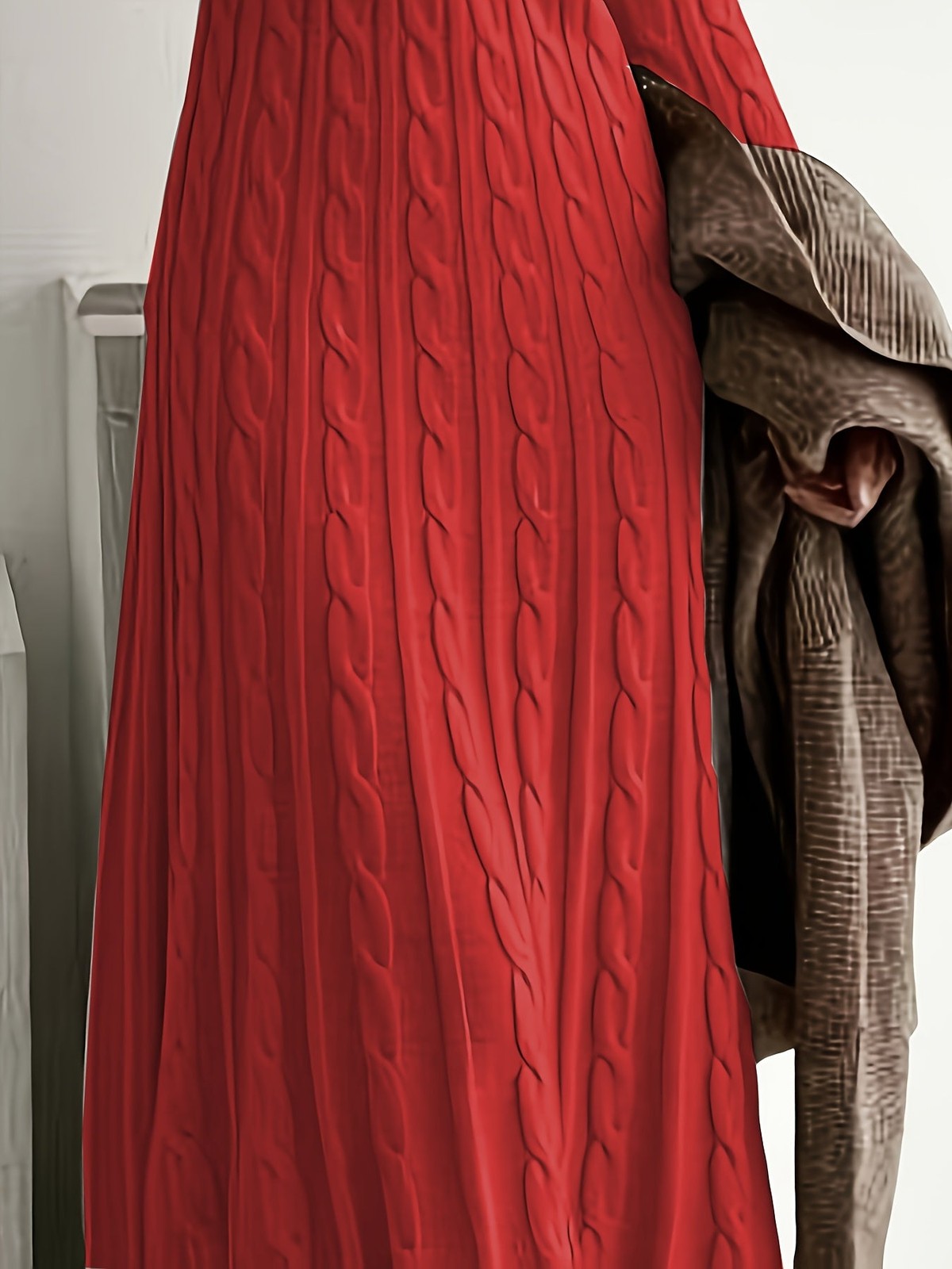 Branwell | Women's Cable-Knit Maxi Dress