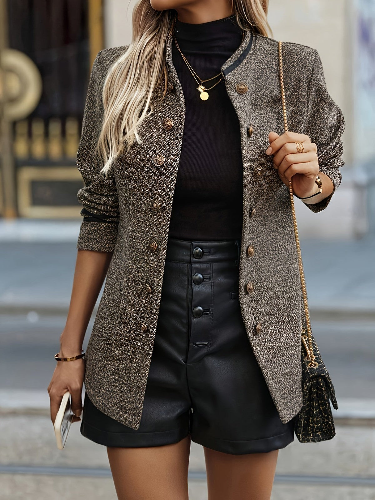 Lucinda | Women's Structured Button-Front Jacket