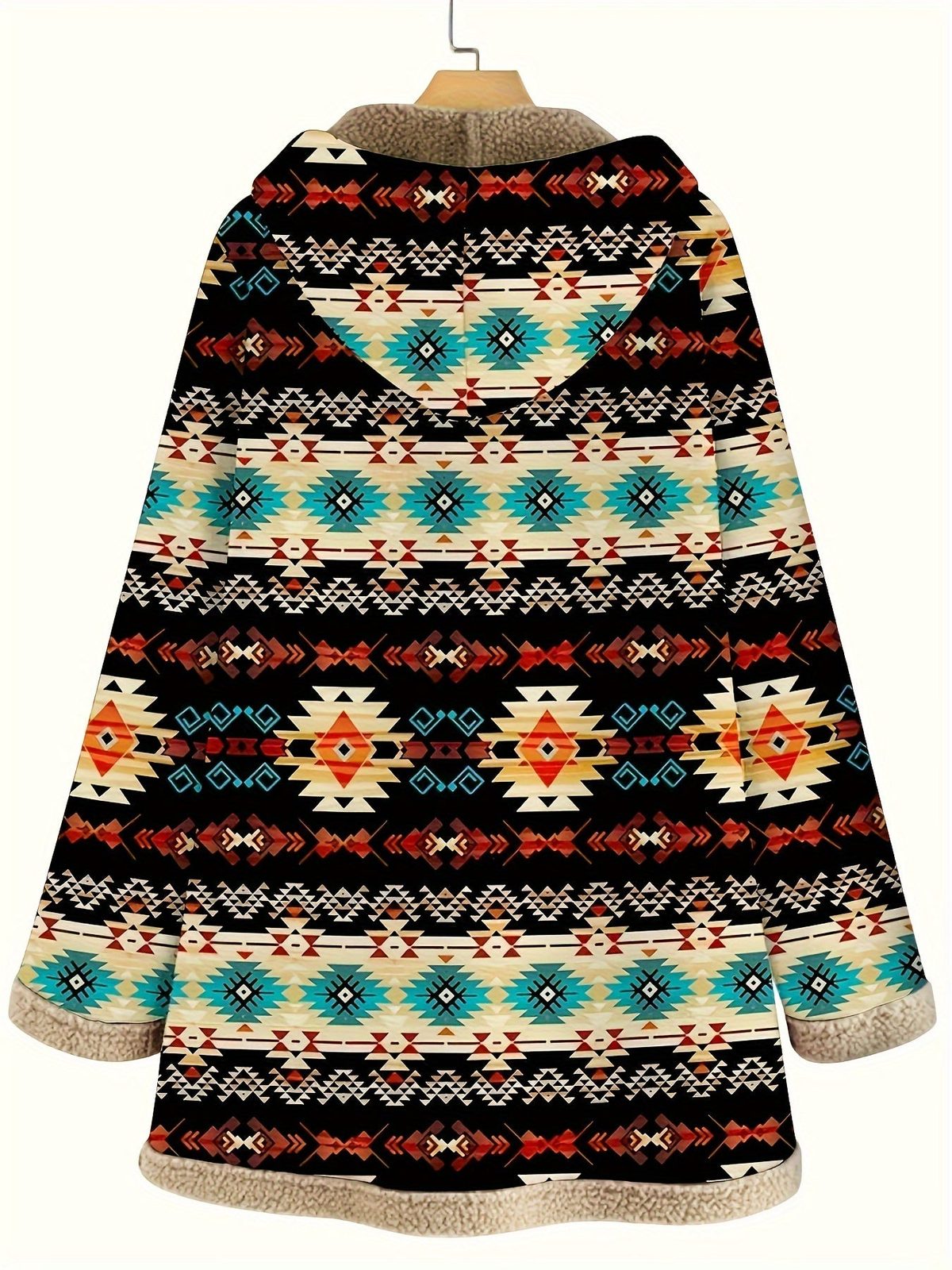 Mabel | Women's Cozy Patterned Hooded Coat
