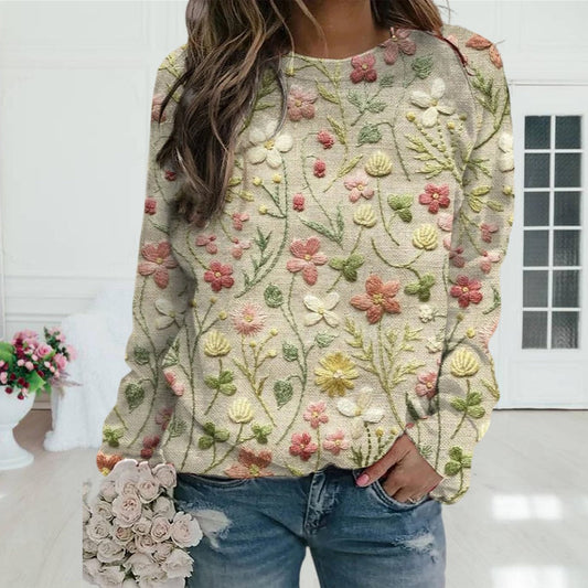 Tessaly | Floral Embroidered Sweater