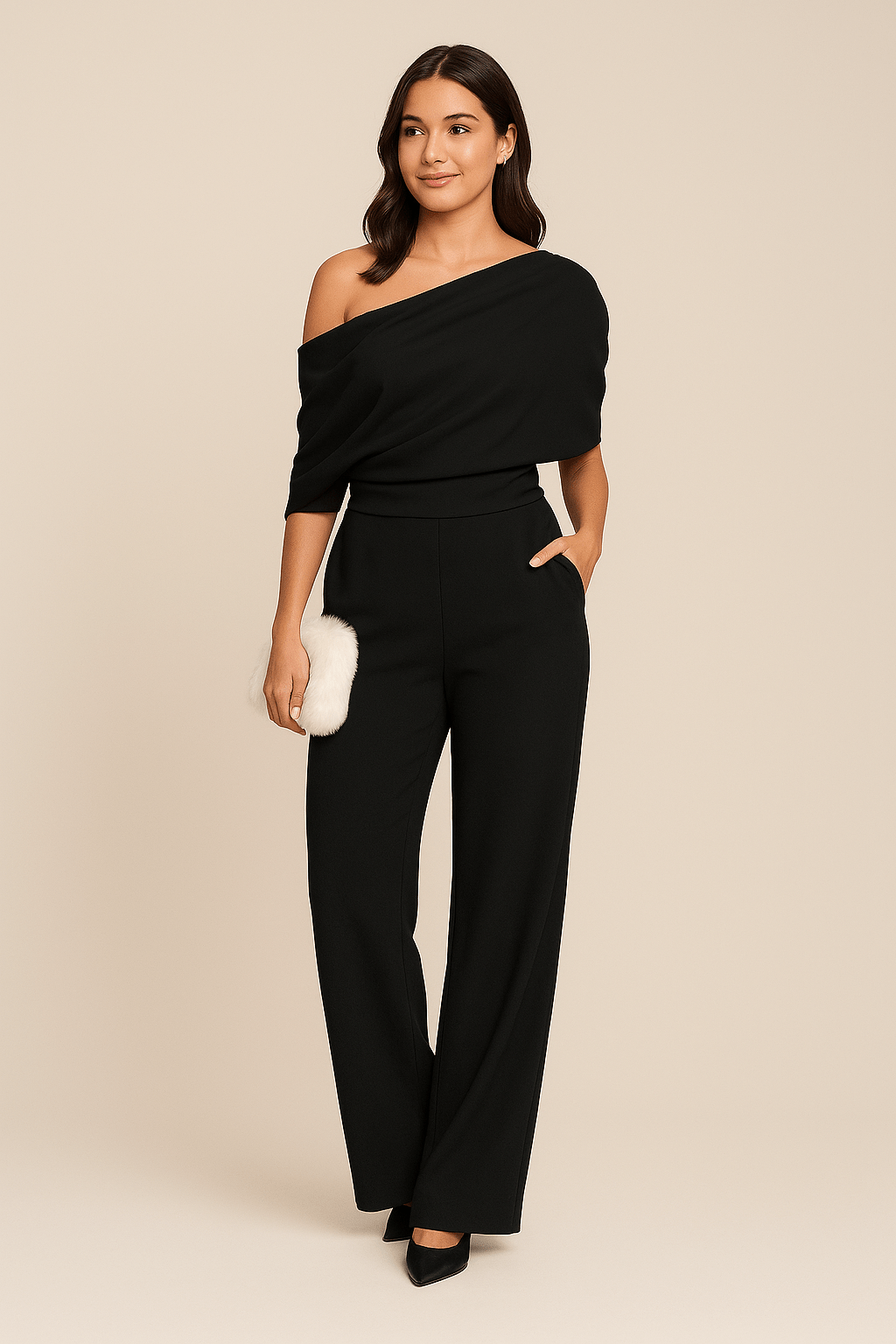 Margot | Chic One-Shoulder Spring Jumpsuit