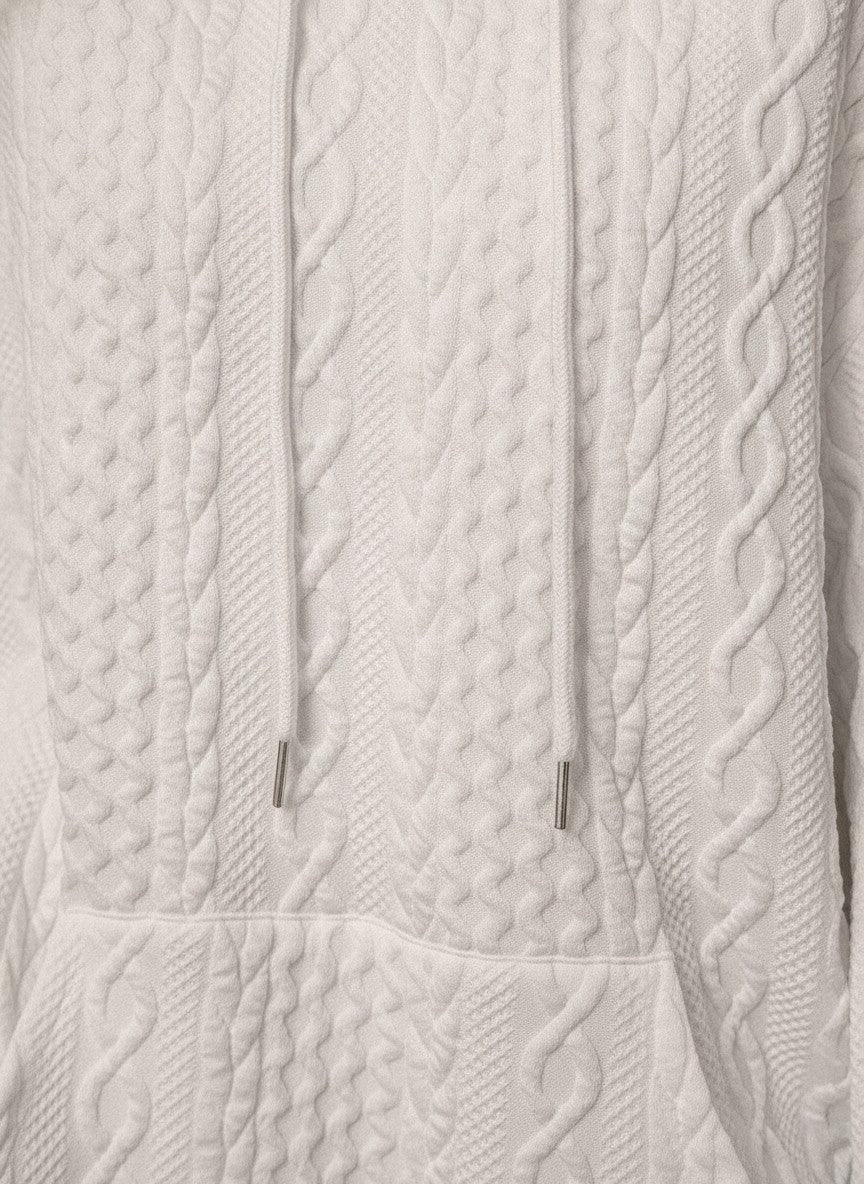 Marisela | Women's Stylish Cable Knit Hoodie photo