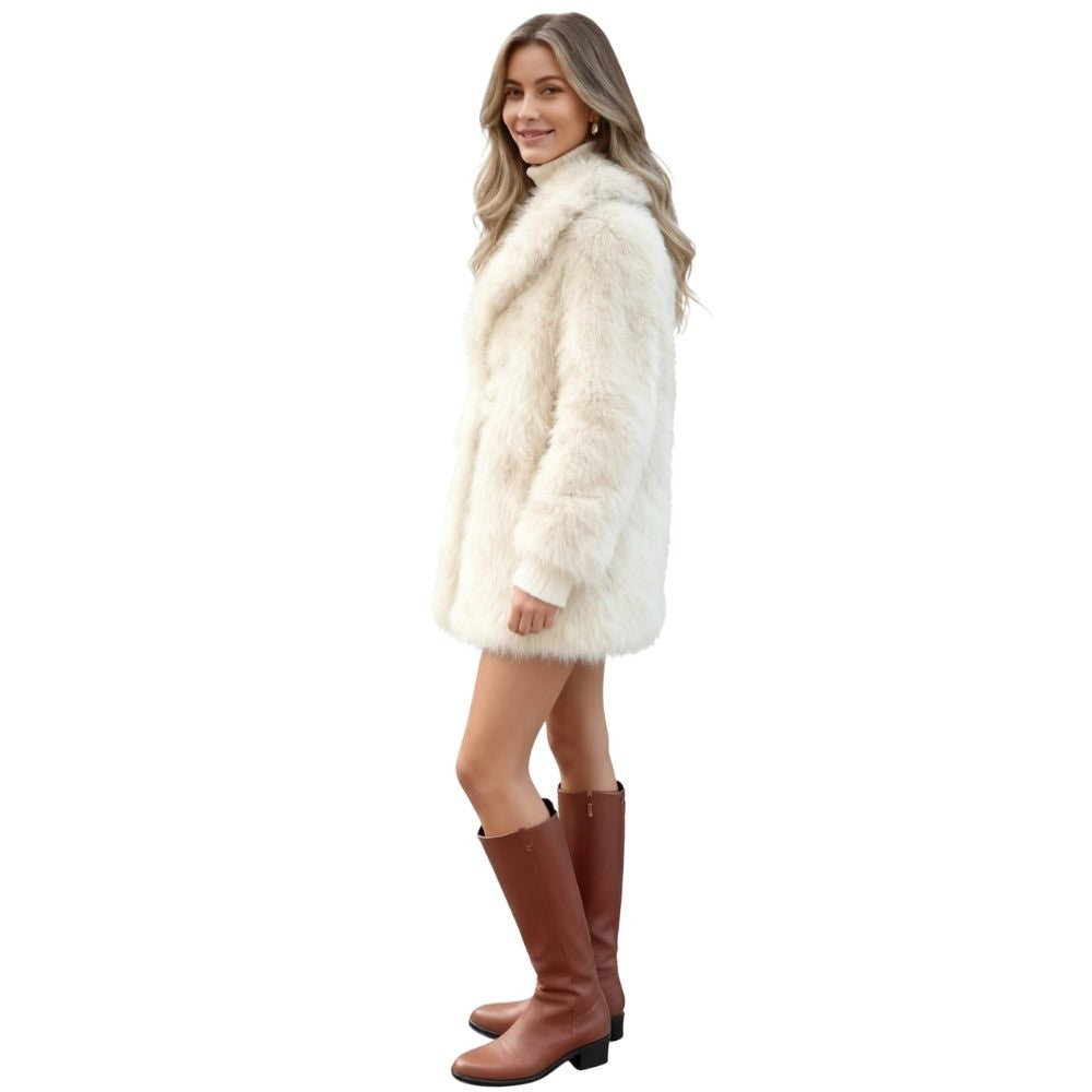 Mariska | Plush Faux Fur Coat photo