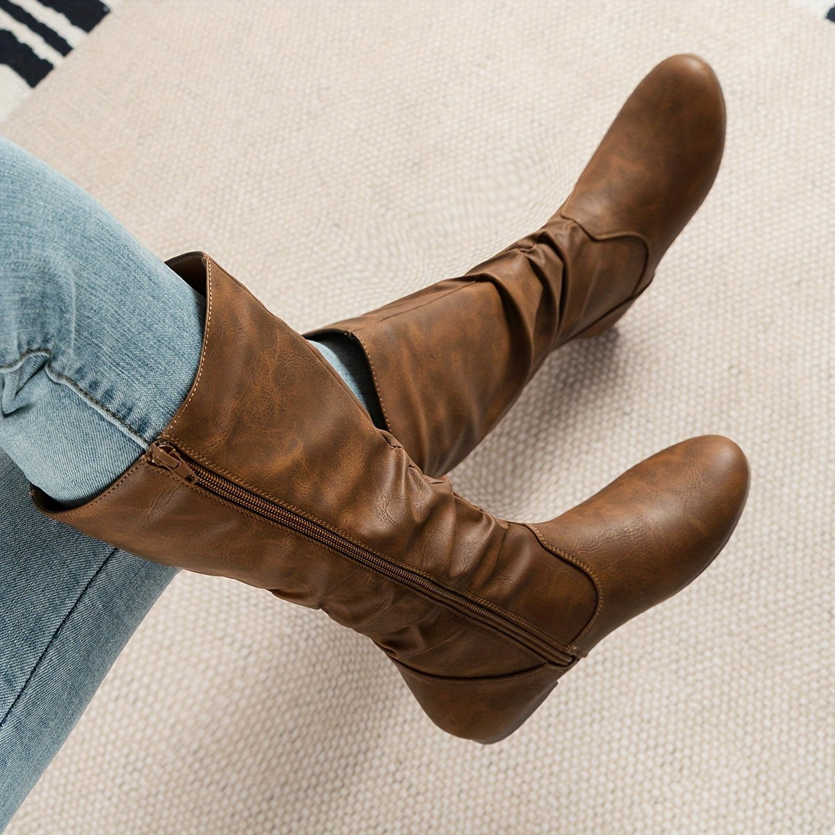 Maureen | Women's Slouched Mid-Calf Boots