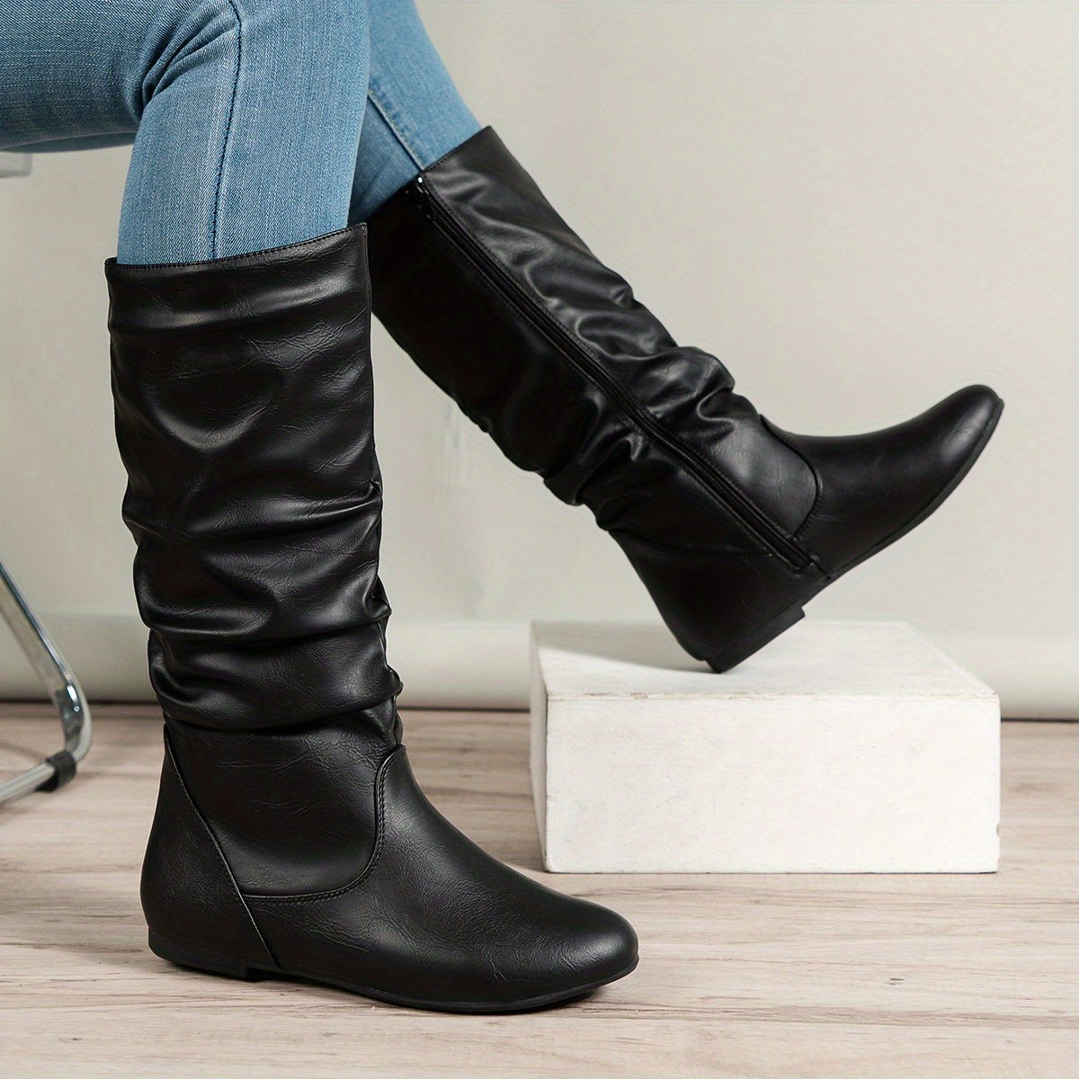 Maureen | Women's Slouched Mid-Calf Boots