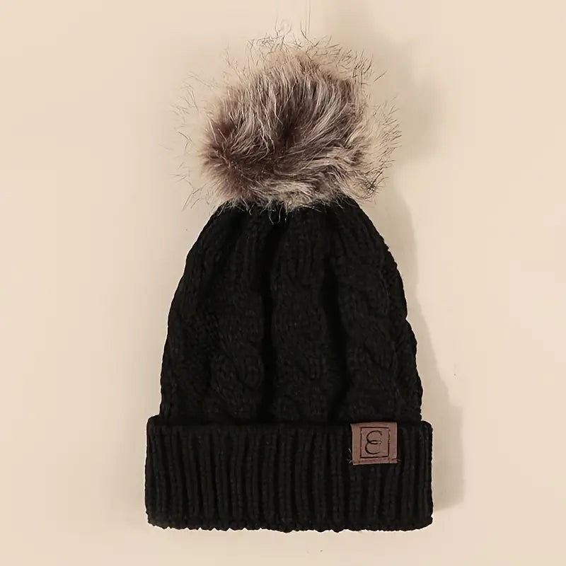 Nell | Classic Ribbed Pom Beanie photo