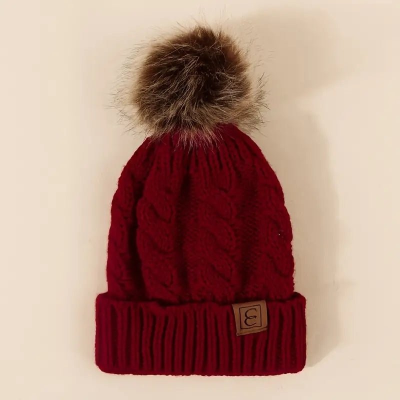 Nell | Classic Ribbed Pom Beanie photo