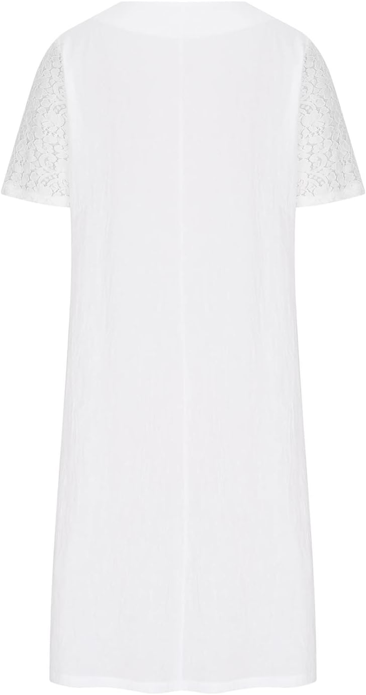 Petronella | Midi Dress with V Neck and Lace Sleeves