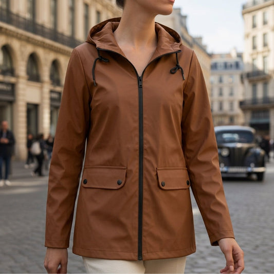 Odalys | Packable Waterproof Hooded Raincoat photo