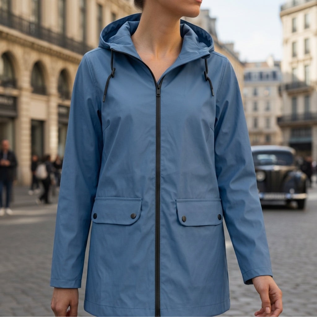 Odalys | Packable Waterproof Hooded Raincoat photo