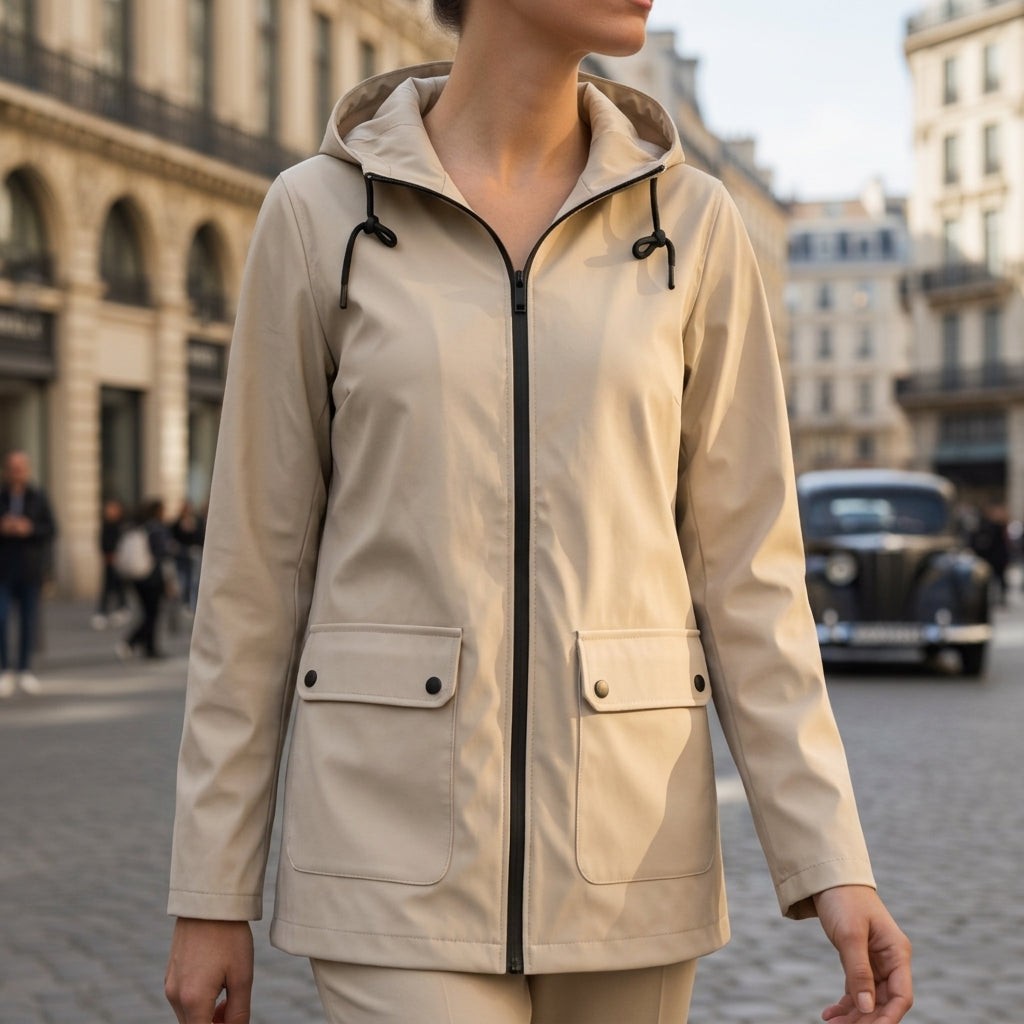 Odalys | Packable Waterproof Hooded Raincoat photo