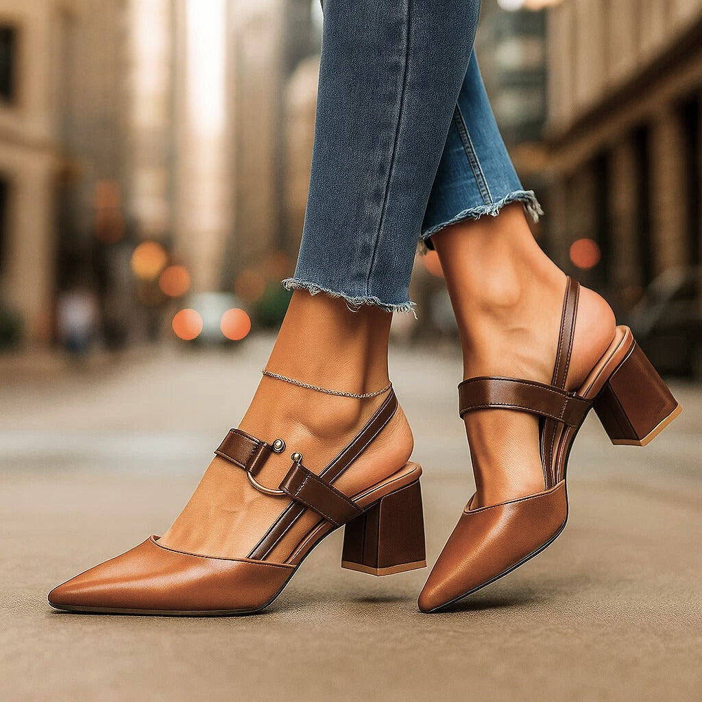 Mireille | Streamlined Block Heels
