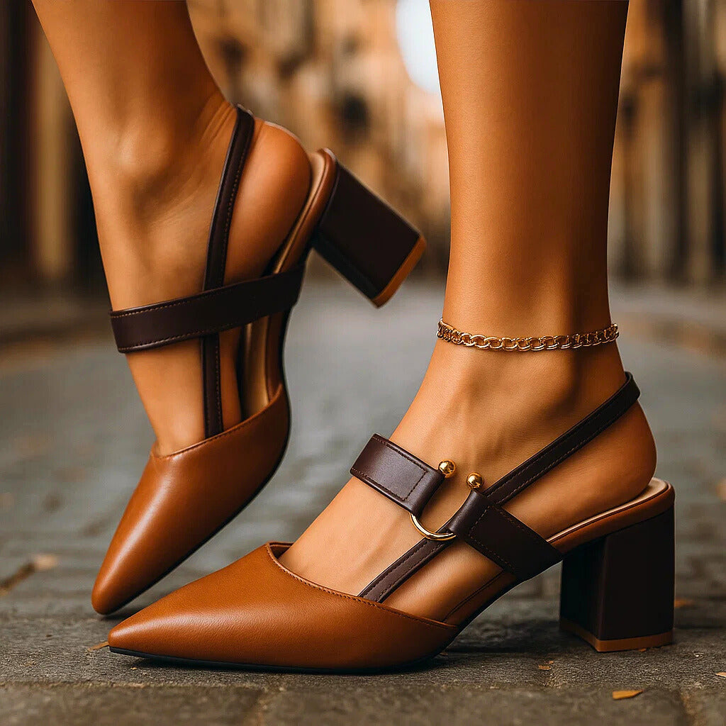 Mireille | Streamlined Block Heels