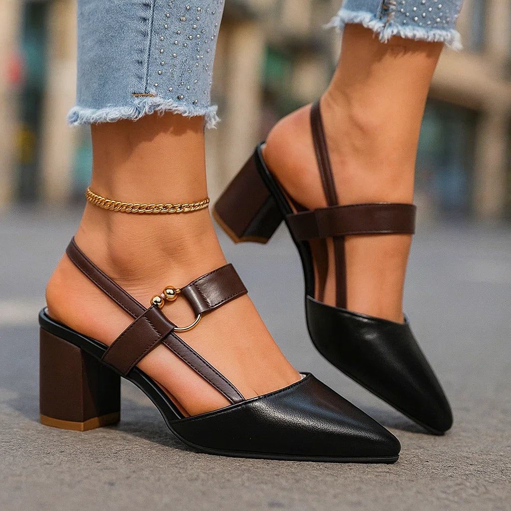 Mireille | Streamlined Block Heels
