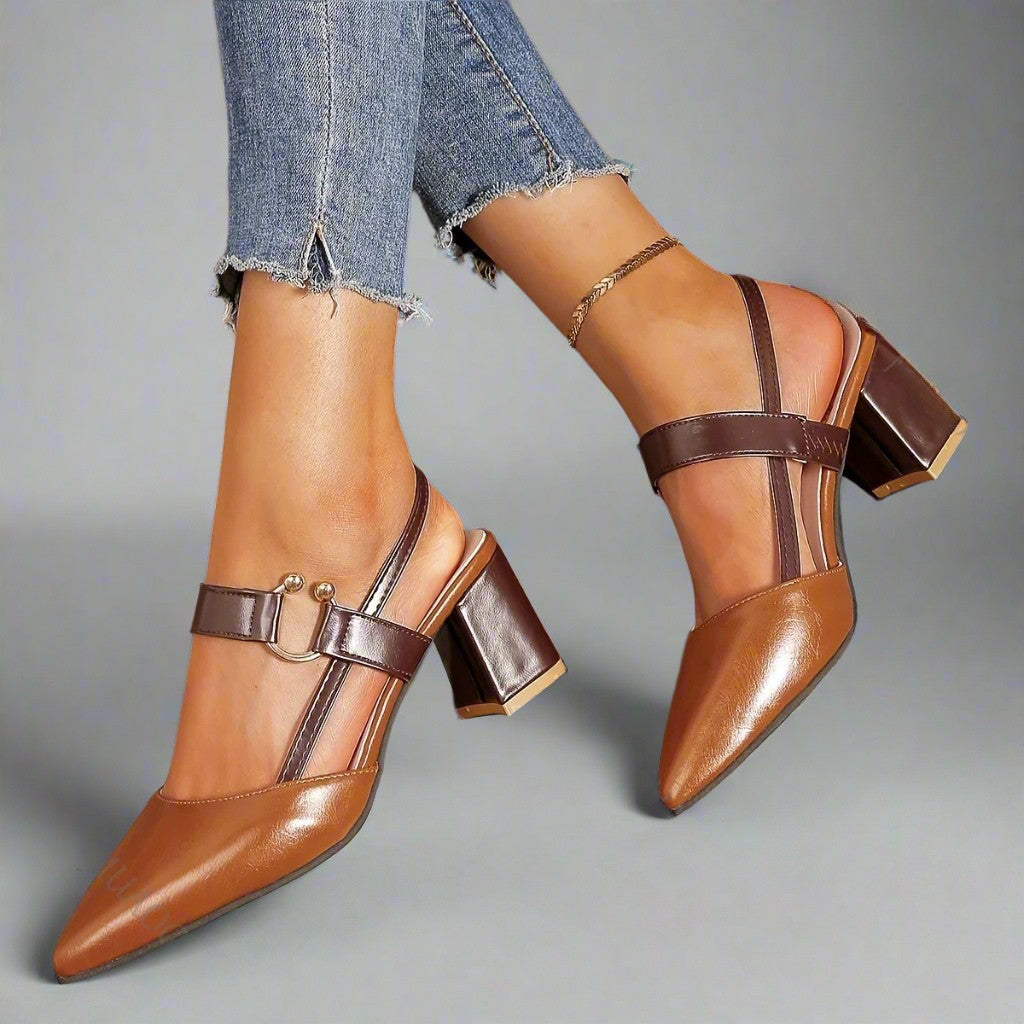 Mireille | Streamlined Block Heels