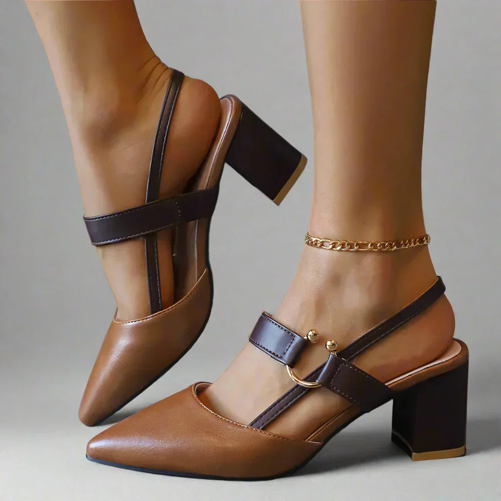 Mireille | Streamlined Block Heels