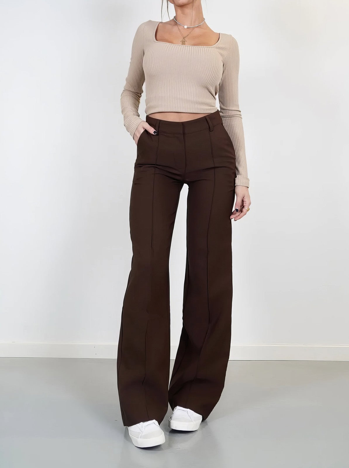 Ophelia | Measured Flared Pants for Women photo