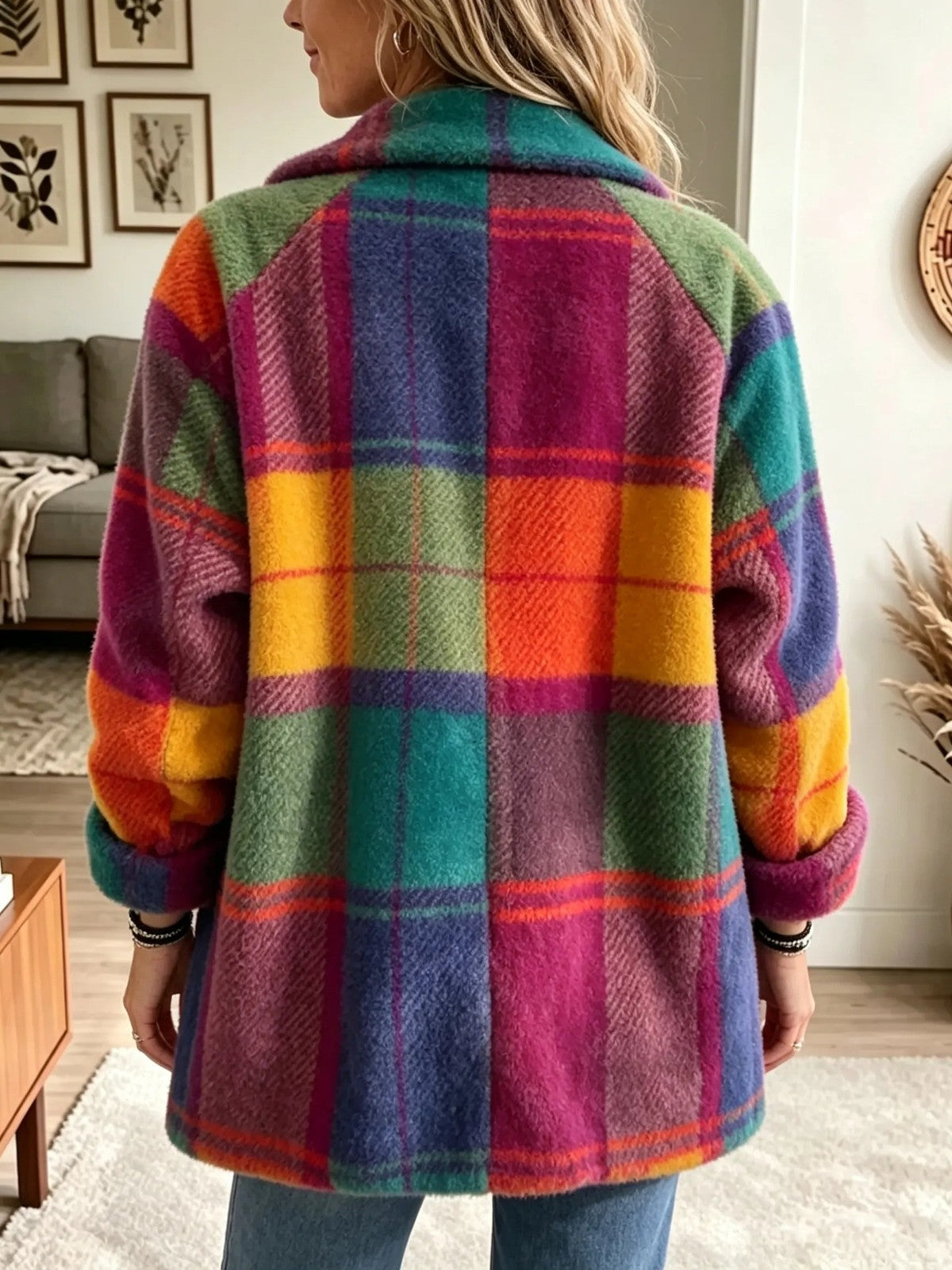 Penelope | Women's Cozy Plaid Jacket for Winter