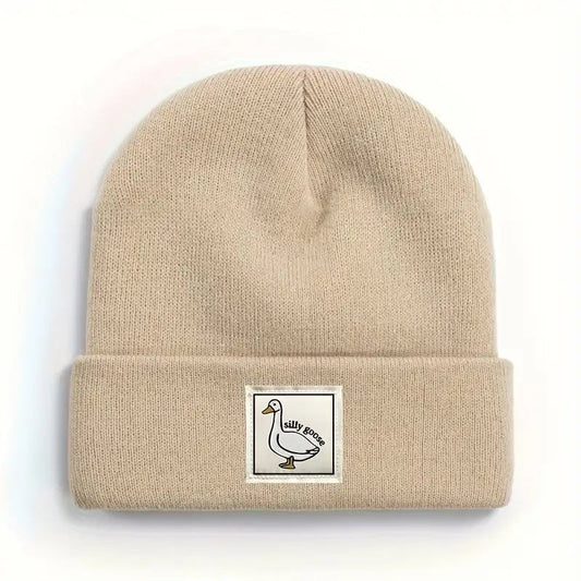 Poppy | Silly Goose Patch Beanie photo