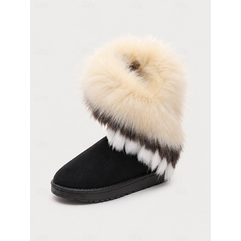Branna | Women's Fluffy-Trimmed Winter Boots