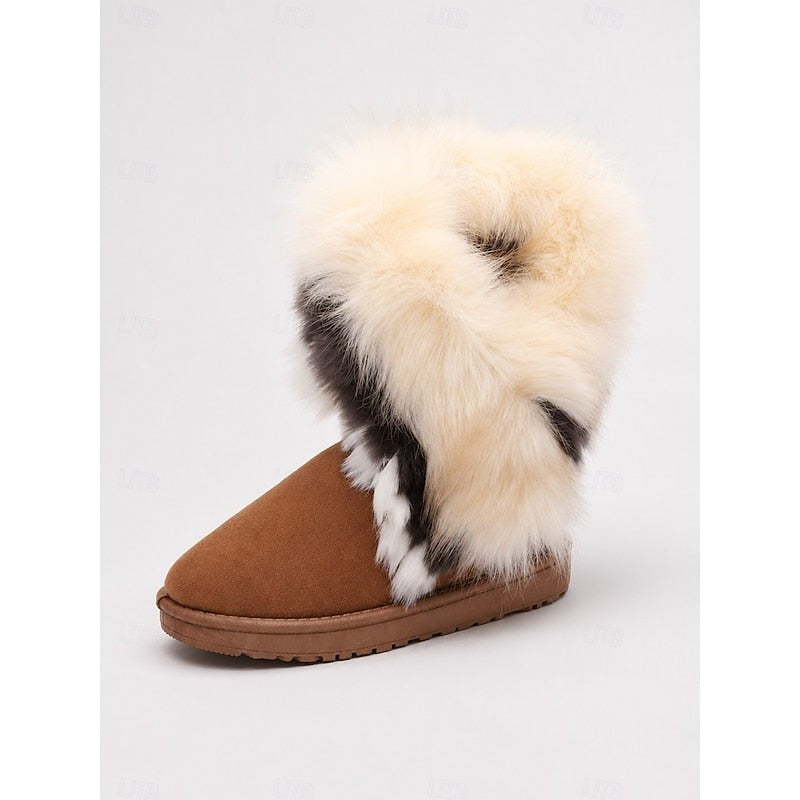 Branna | Women's Fluffy-Trimmed Winter Boots