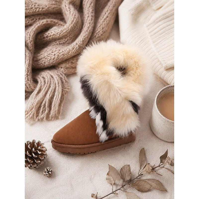 Branna | Women's Fluffy-Trimmed Winter Boots