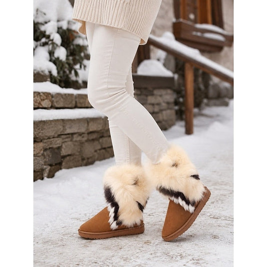 Branna | Women's Fluffy-Trimmed Winter Boots