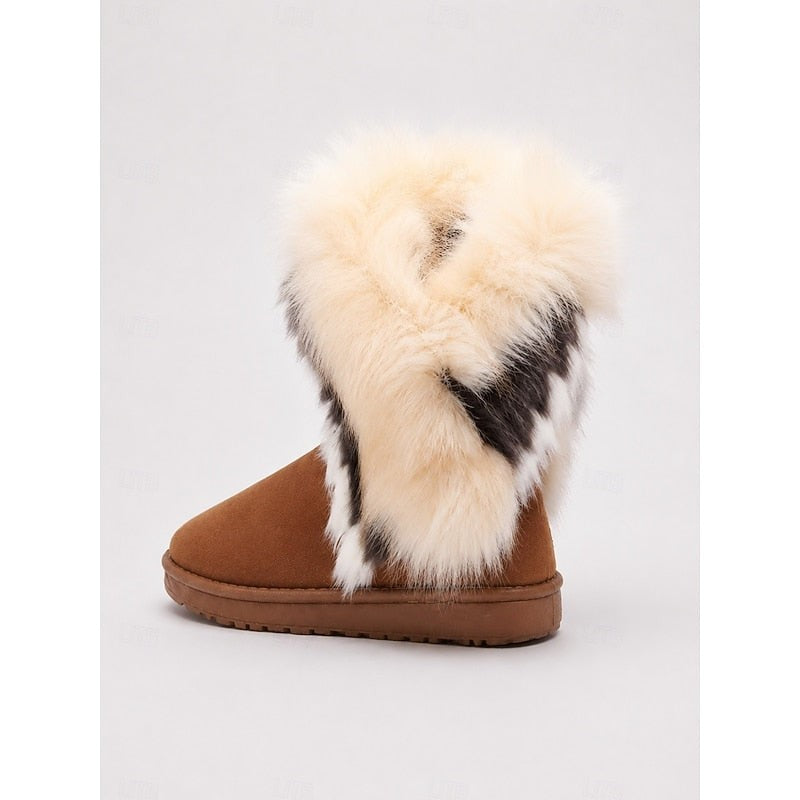 Branna | Women's Fluffy-Trimmed Winter Boots