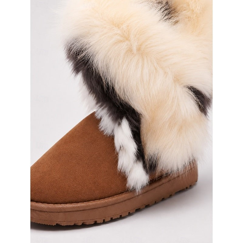 Branna | Women's Fluffy-Trimmed Winter Boots