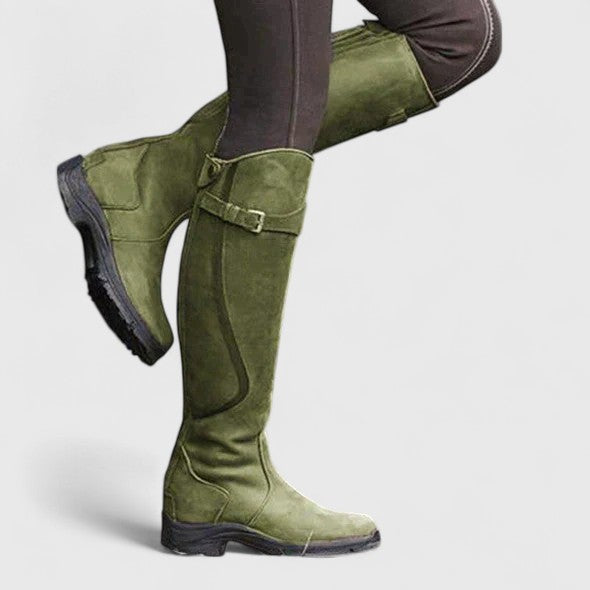 Rinna | Women's Supportive Buckled Accent Boots