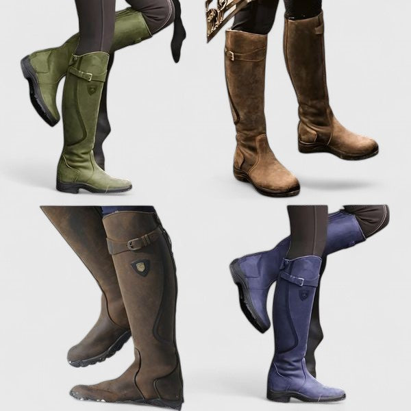 Rinna | Women's Supportive Buckled Accent Boots
