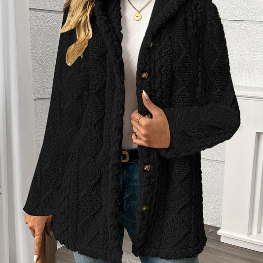 Roberta | Women's Textured Button-Front Coat