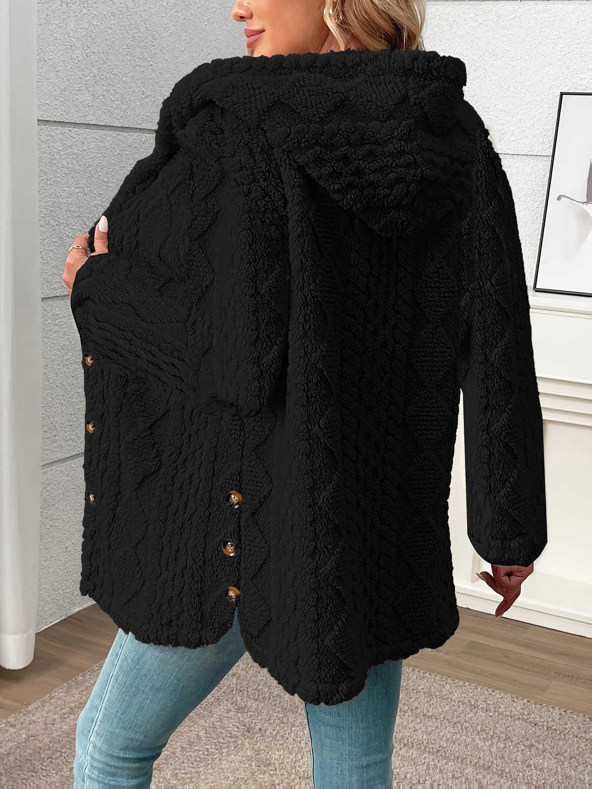 Roberta | Women's Textured Button-Front Coat