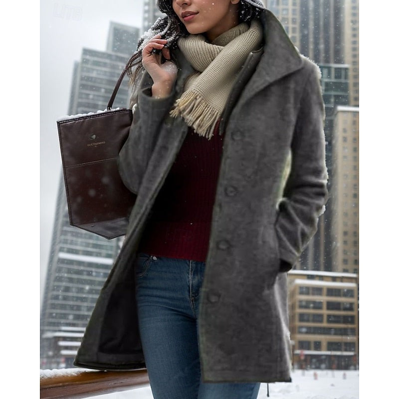 Aurin | Women's Timeless Turndown Collar Coat