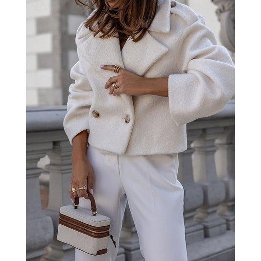 Rosetta | Women's Cropped Cozy Coat for Winter