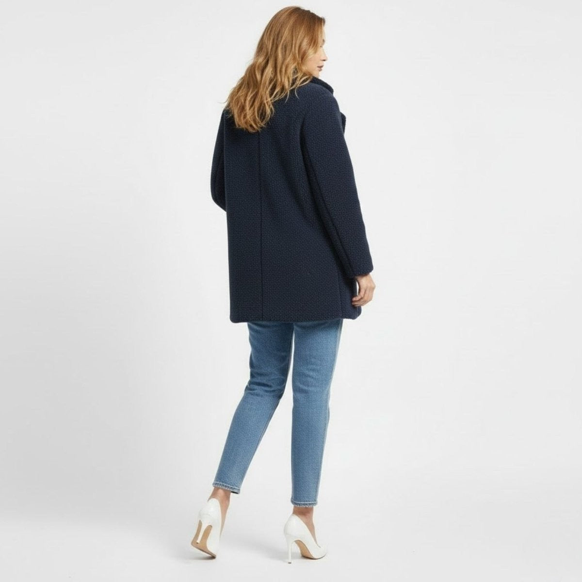 Runa | Heather Bouclé Teddy Coat photo