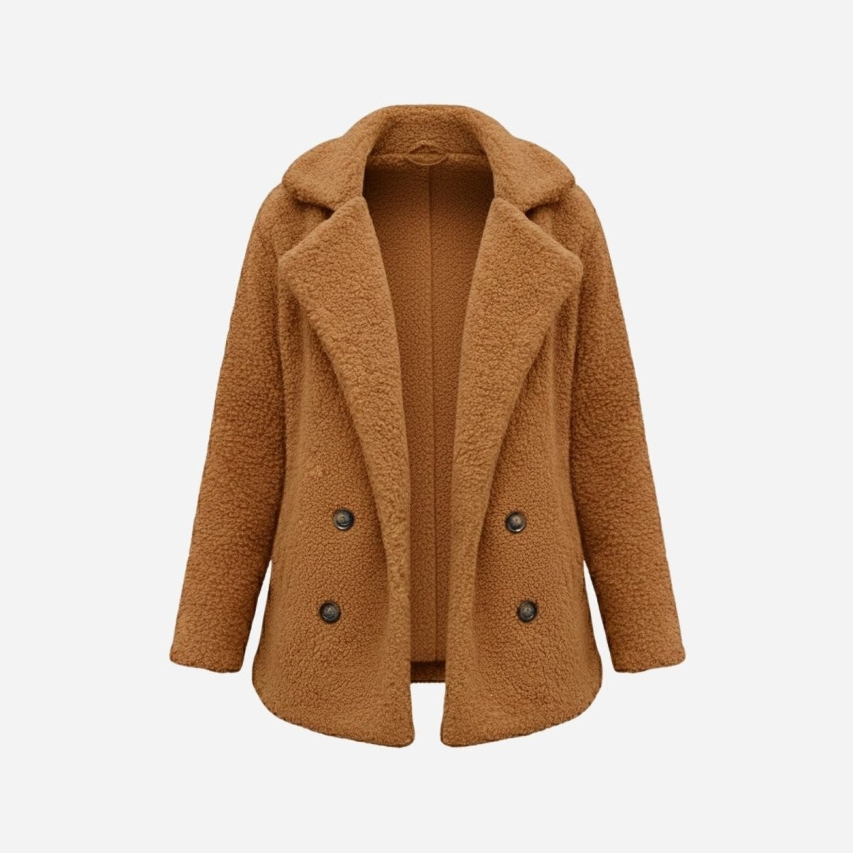 Runa | Heather Bouclé Teddy Coat photo